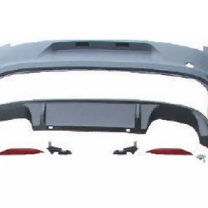 VW Golf7 VII R Arka Tampon ve Difüzör Seti