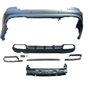 Mercedes W212 E63 Amg Arka Tampon ve Difüzör Seti