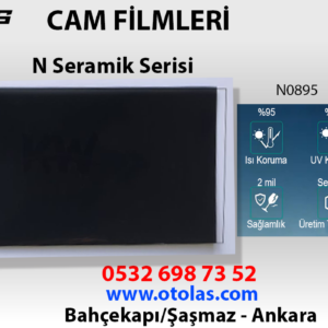 Otolas N0895 Seramik Seri Cam Filmi 1.52X30 mt %8 Koyu Ton