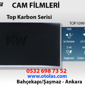 Otolas Top Karbon Serisi TOP1099 Cam Filmi 1.52X30 mt %10 Koyu Ton
