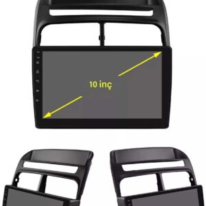 Otolas 1999-2010 Peugeot 206 Için 8+128GB, 10 Inç Carplay Destekli, Kameralı Multimedya Navigasyon Ekran Sistemi